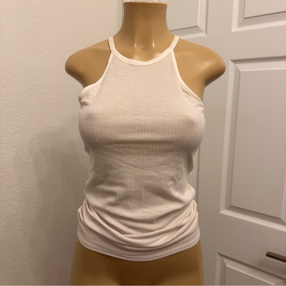 Forever 21 white Ribbed Tank Top